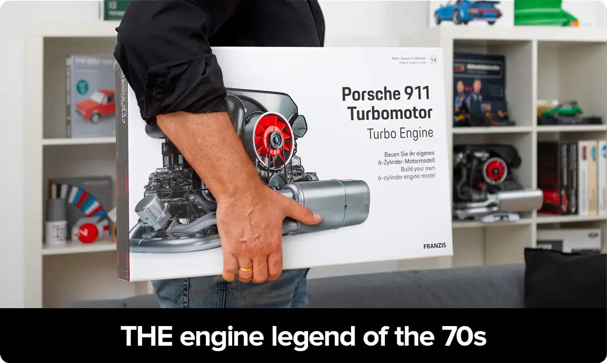 Franzis Porsche 911 Turbo Model Engine Kit 1:3 Scale